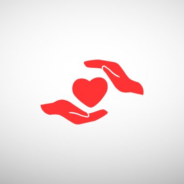 Eller basit simgesi kalp