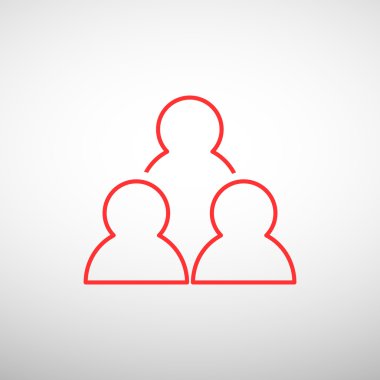 Grup insanlar basit web simgesi