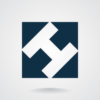 Kare üçgen simgesiyle