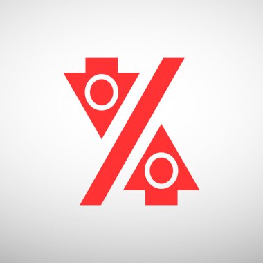 Yüzde işareti ile okları