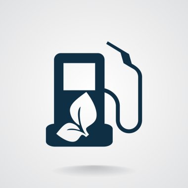 Eko yakıt basit simgesi