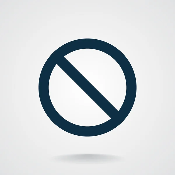 禁止标志网页图标 — 图库矢量图片