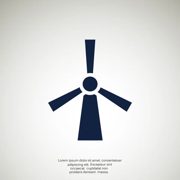 Wind generator web icon — Stock Vector