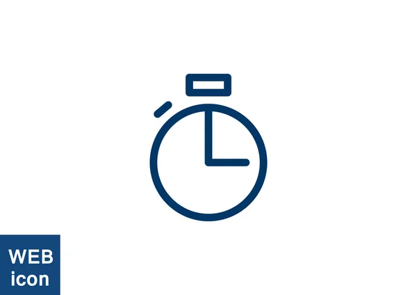 Eenvoudige stopwatch web pictogram — Stockvector