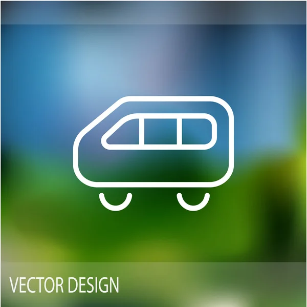 Einfache Bus-Web-Ikone — Stockvektor