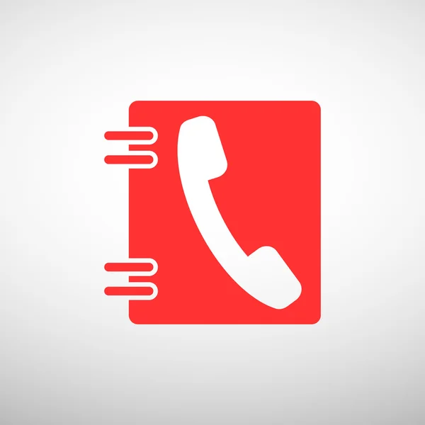 Phone contacts web icon — Stock Vector