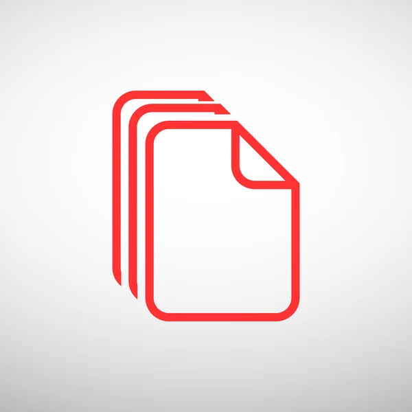 Files or papers web icon — Stock Vector