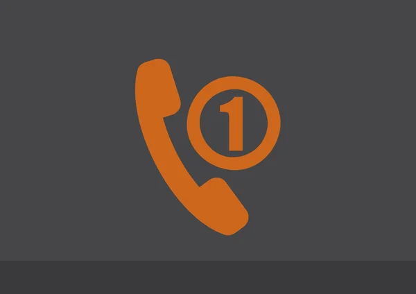 Telefonschlauch mit fehlendem Anruf — Stockvektor
