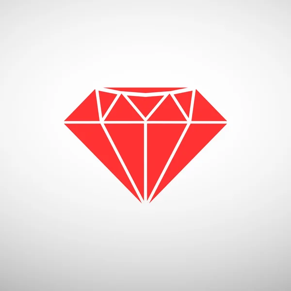 Diamond web icon — Stock Vector