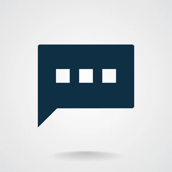 Dialogue bulle icône web — Image vectorielle