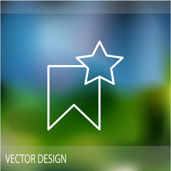 Etiqueta estrella icono web — Vector de stock