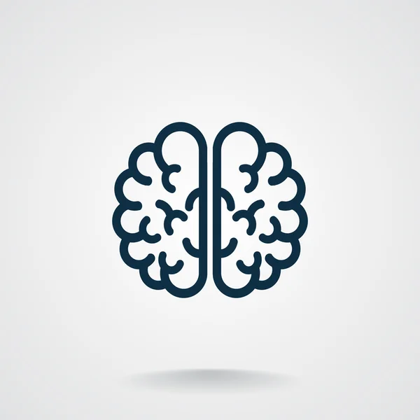 Human brain web icon — Stock Vector