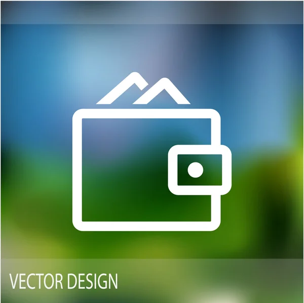 Simple wallet web icon — Stock Vector