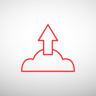 Bulut dosya karşıya yükleme simgesi