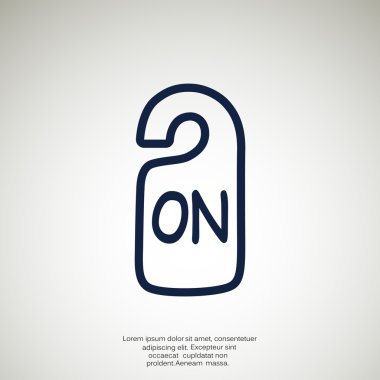 Etiket asılı üzerinde yazıt