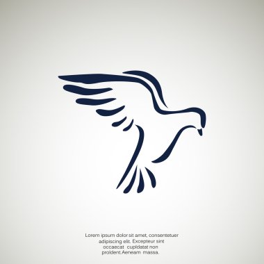 Güvercin basit web simgesi