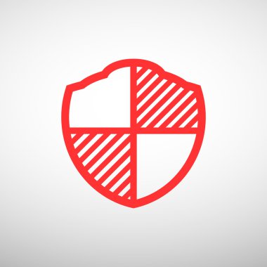 Basit kalkan web simgesi