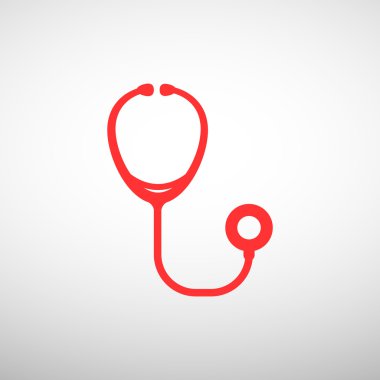 Stetoskop basit web simgesi