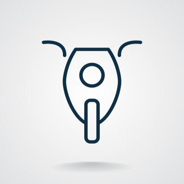 Basit motosiklet web simgesi
