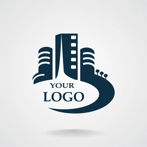 Stad gebouwen logo voor uw bedrijf — Stockvector
