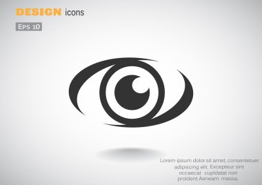 İzlerken göz web simgesi 