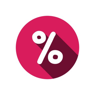 Basit yüzde simgesi simgesi 