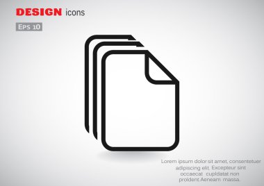 Dosyaları veya belgeleri web simgesi 