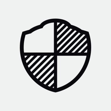 Basit kalkan web simgesi 