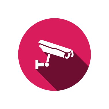 Gözetim kamera basit simgesi 