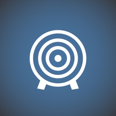Yuvarlak hedef web simgesi 