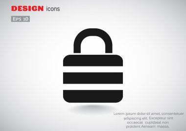 Basit web simgesi kilitleme 