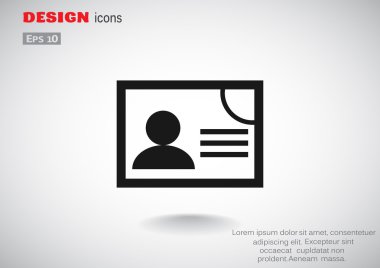 Belge belirleyici kimlik web simgesi 