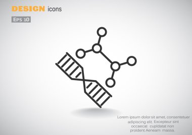 DNA Genetik web simgesi 