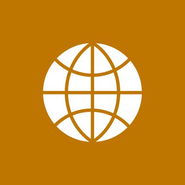 Basit küre web simgesi 