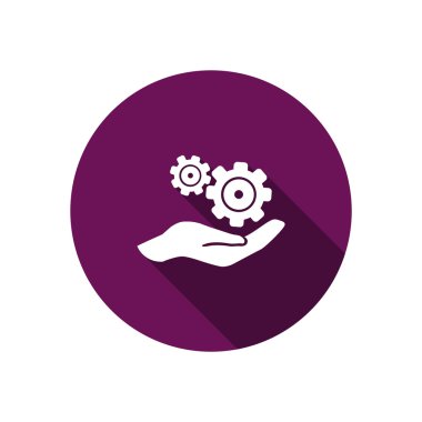 Gears'ı insan eli web simgesi üzerinde 