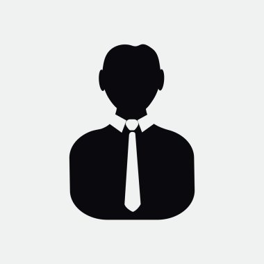 İşadamı siluet web simgesi 