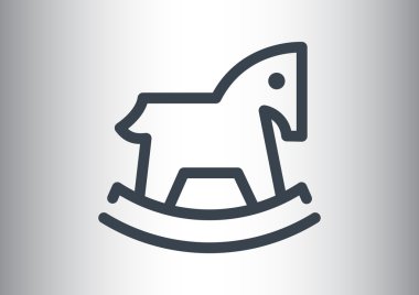 Çocuk oyuncak at web simgesi 