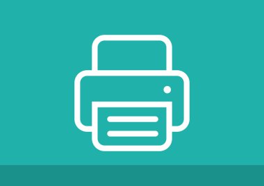 Kağıt web simgesi ile çalışma yazıcı 