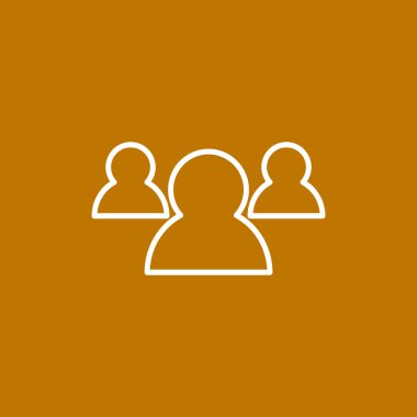 Grup insanlar basit web simgesi 