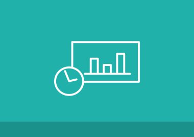 Saat web simgesi ile grafik