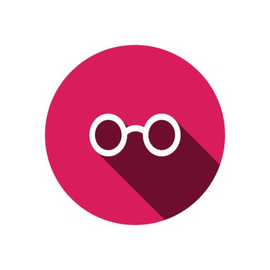 Retro yuvarlak gözlük simgesi