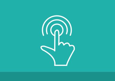 Dokunmatik ekran web simgesi 