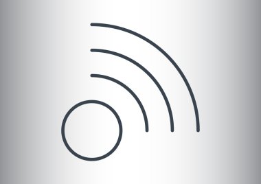 Kablosuz dalgalar web simgesi 