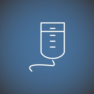 Damla sayacı basit web simgesi 