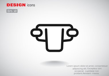 Basit bebek bezi web simgesi 