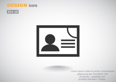 Belge belirleyici kimlik web simgesi 