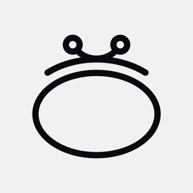 Basit cüzdan web simgesi 