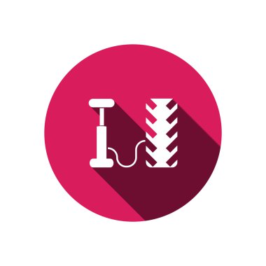 Hava pompası ve lastik web simgesi 