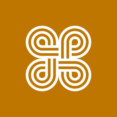 Eğrisi simetrik şekiller desen