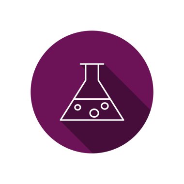 Kimyasal şişesi basit web simgesi 